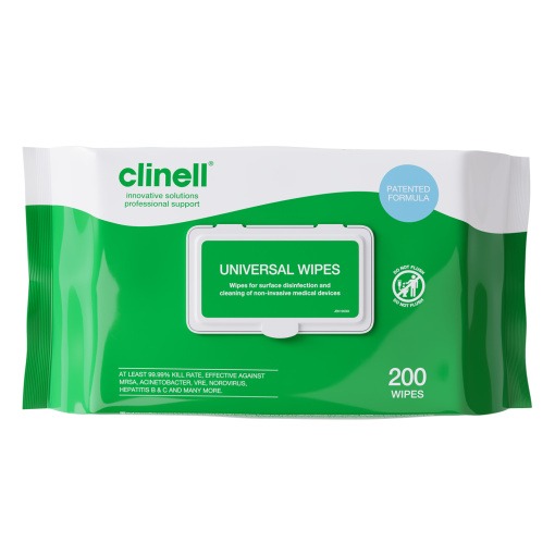 CW200 Front Shot Render Clinell Universal Wipes
